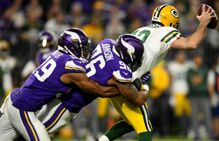 Johnson with the Vikings.